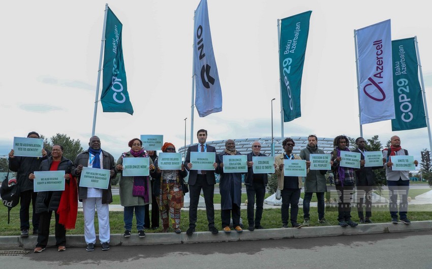 На COP29 проходит акция против колониализма