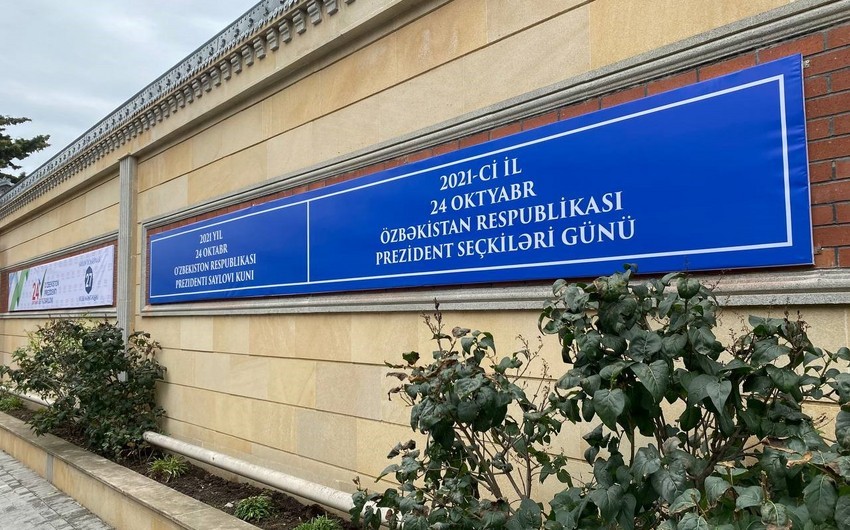 Voting in presidential election underway at Uzbek Embassy in Baku