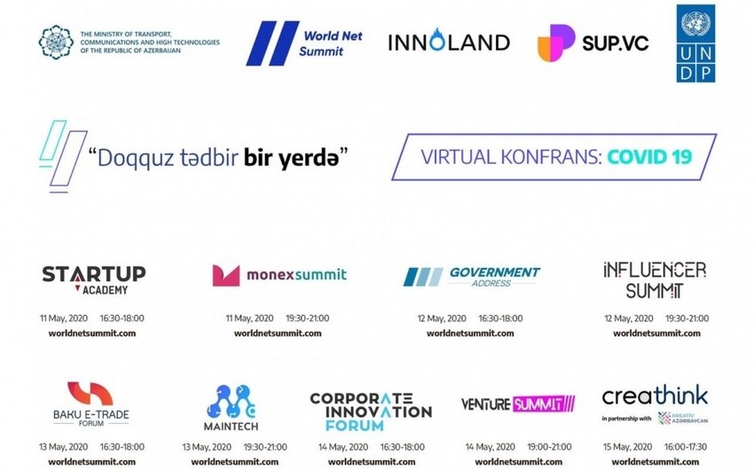 Azərbaycan dəstək verdiyi “World Net Summit” bu gün işə başlayır