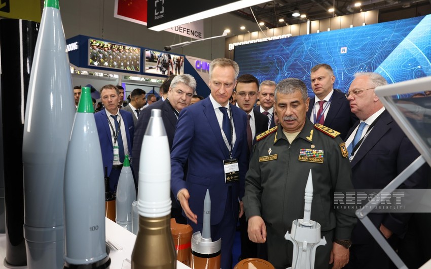 Azerbaijan's Defense Minister reviews products showcased at ADEX-2024 Exhibition