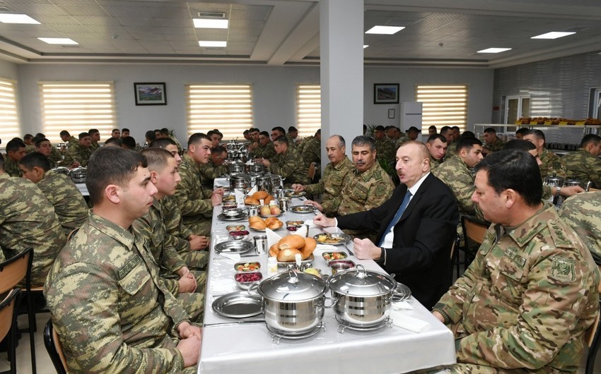 President Ilham Aliyev viewed newly-built military unit in Beylagan