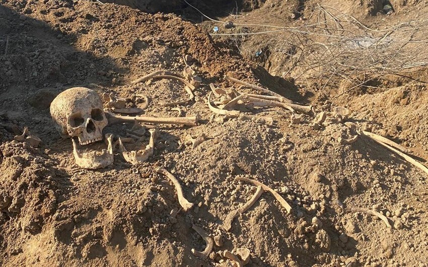 Human bones discovered in Aghdam