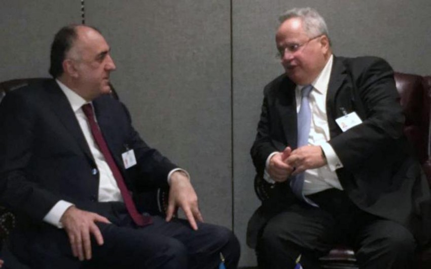 Elmar Mammadyarov meets with Greek and Ghana Foreign Ministers in New York