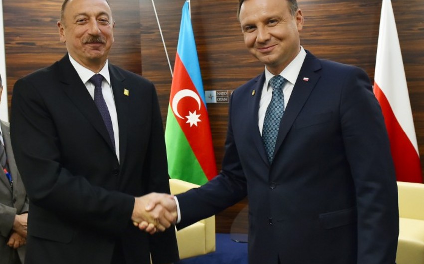 President Ilham Aliyev met with President of Poland