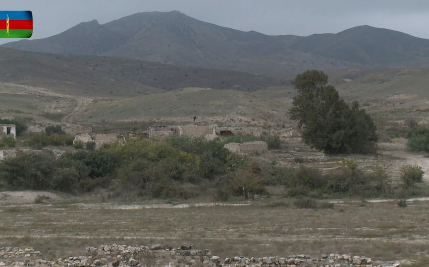 Видеокадры с освобожденного от оккупации села Минбашылы Джебраильского района
