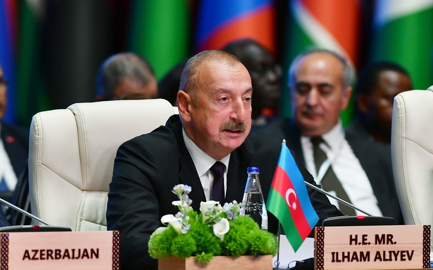 Ilham Aliyev: Azerbaijan is among the most ten heavily mine-infested countries in the world now