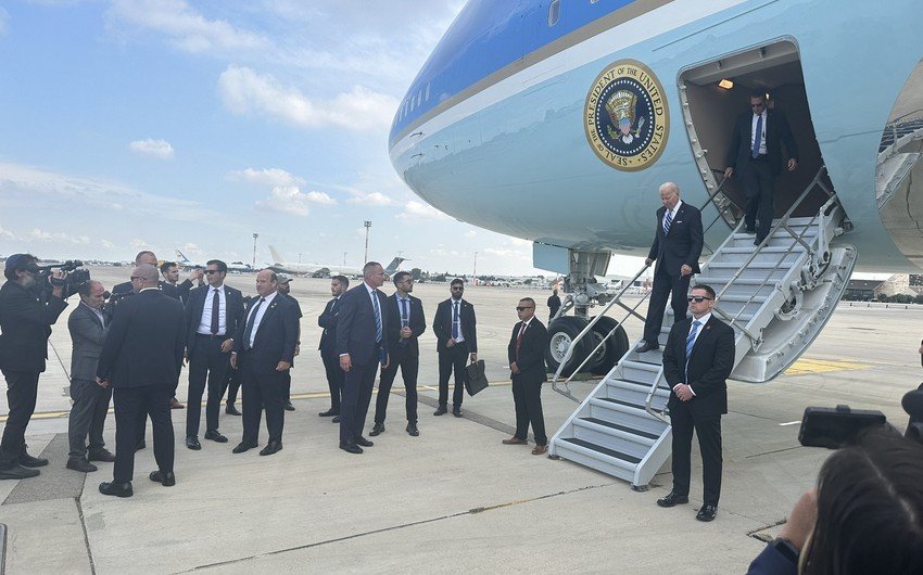 Biden arrives in Israel