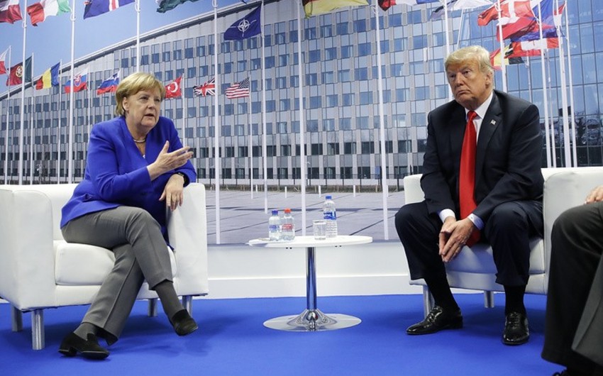 Трамп и Меркель обсудили торговлю и военные отношения
