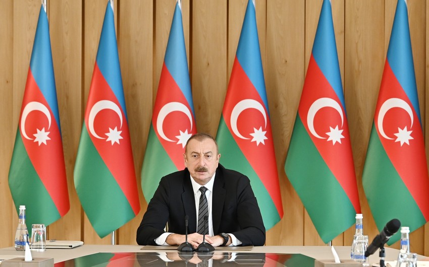 President Aliyev says joint statement of Azerbaijan and Armenia 'is a demonstration of mutual political will'