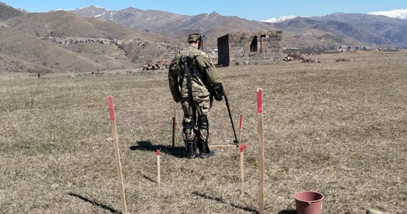 MoD: Over 254 hectares of Azerbaijan's liberated territories cleared of mines in May
