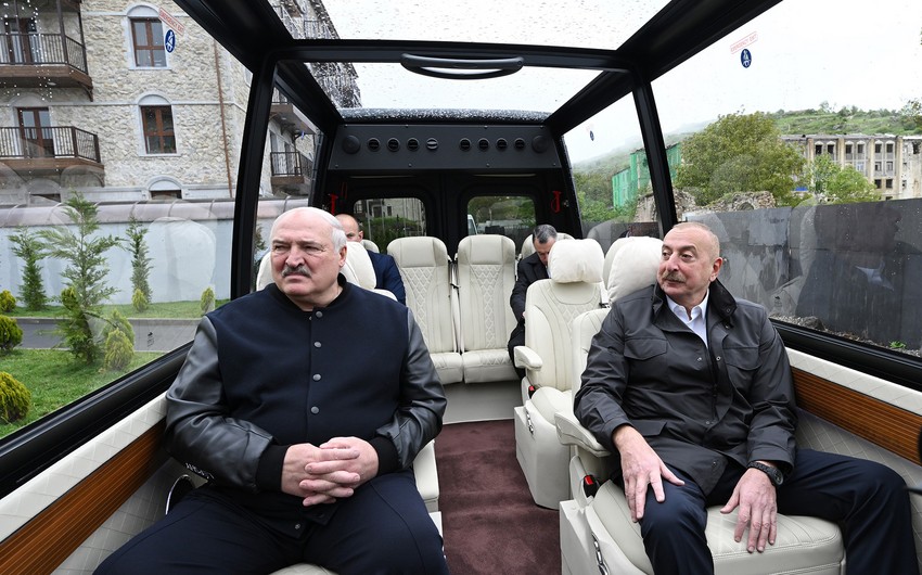 Presidents of Azerbaijan and Belarus visit Shusha