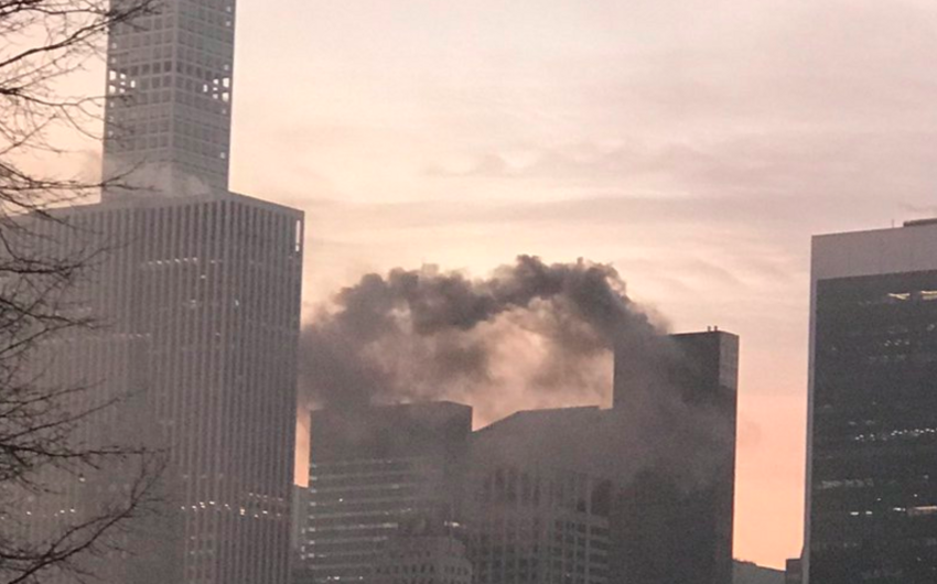 Trump Tower in Midtown Manhattan, NY, catches fire - VIDEO
