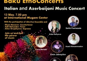 Concerts to be given within 'Baku Etno Concerts' project