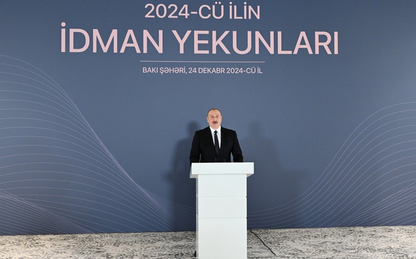 Prezident İlham Əliyev 2024-cü ilin idman yekunlarına həsr olunan mərasimdə iştirak edib - YENİLƏNİB