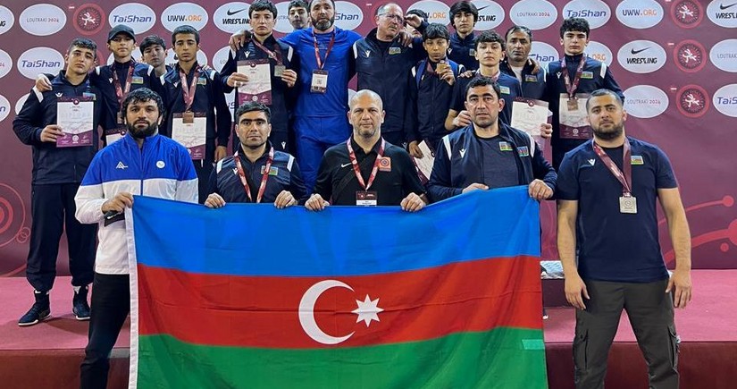 Азербайджанские борцы добились исторического успеха на чемпионате Европы в Греции