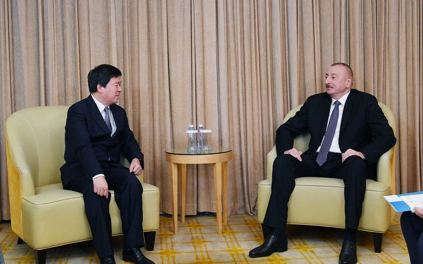 President Ilham Aliyev met with chairman of ZTE Corporation in Beijing