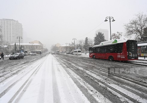 Завтра в Азербайджане ожидается снег, дороги покроются льдом