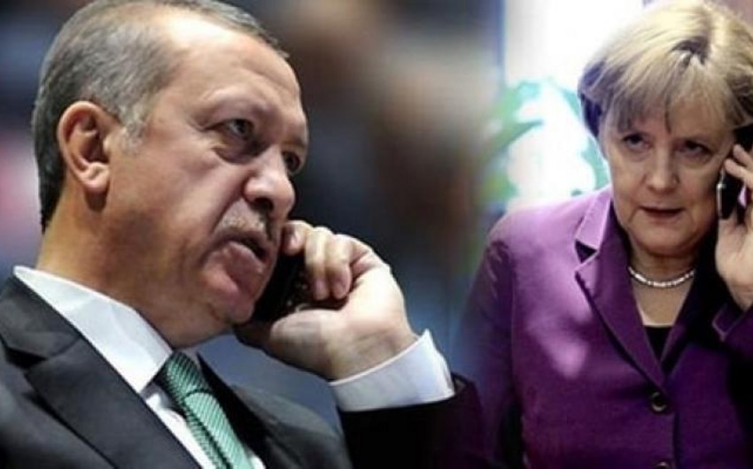 Rəcəb Tayyib Ərdoğanla Angela Merkel arasında telefon danışığı olub