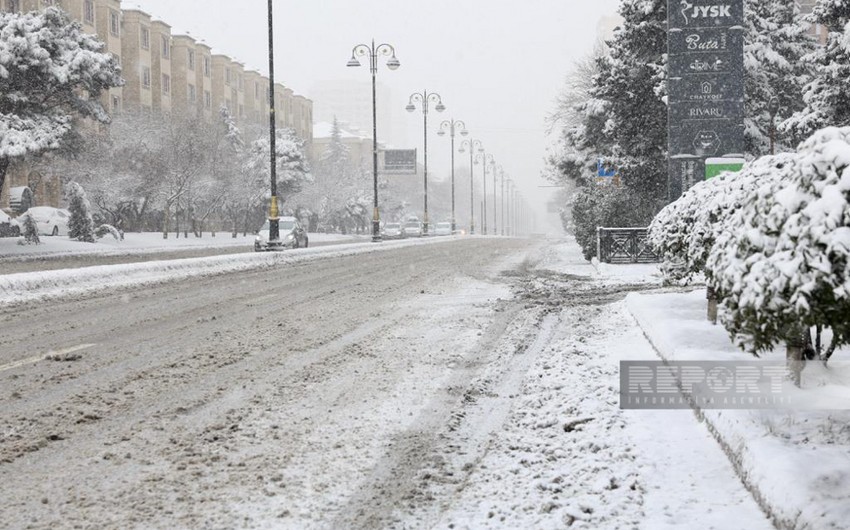 Магия первого снега в Баку
