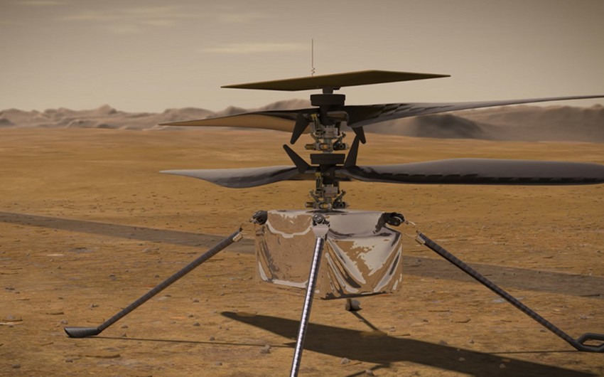 Вертолет Ingenuity во время полета на Марсе развил рекордную скорость