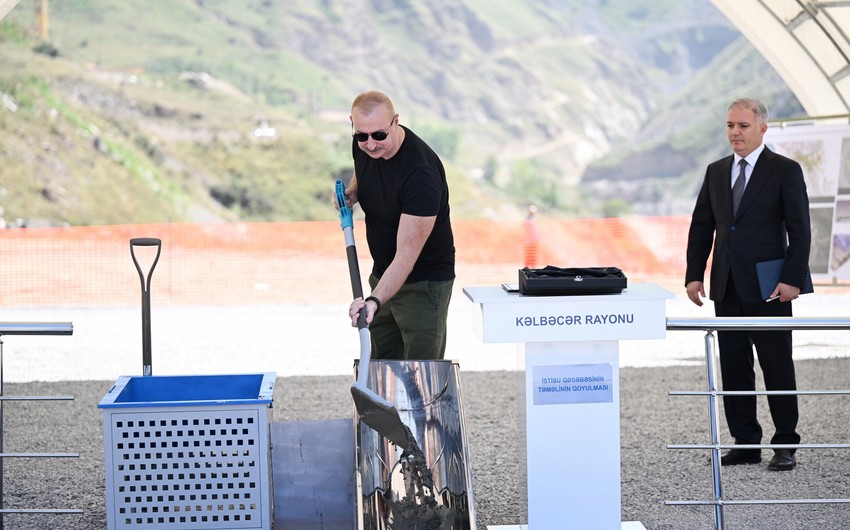 President Ilham Aliyev lays foundation stone for Istisu settlement in Kalbajar district