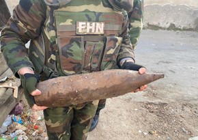 Mine and artillery shells found in Absheron