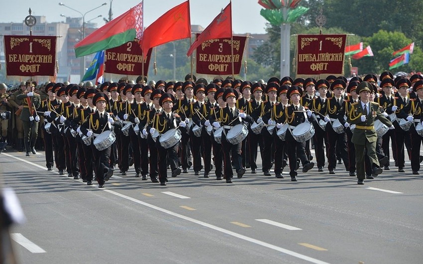 Azerbaijani servicemen took part in the military parade in Minsk