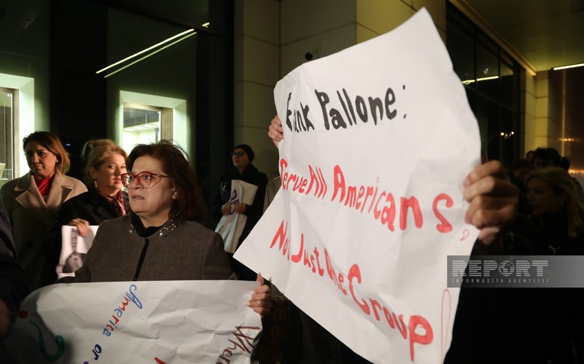 Protest action held in Baku against pro-Armenian congressman Frank Pallone