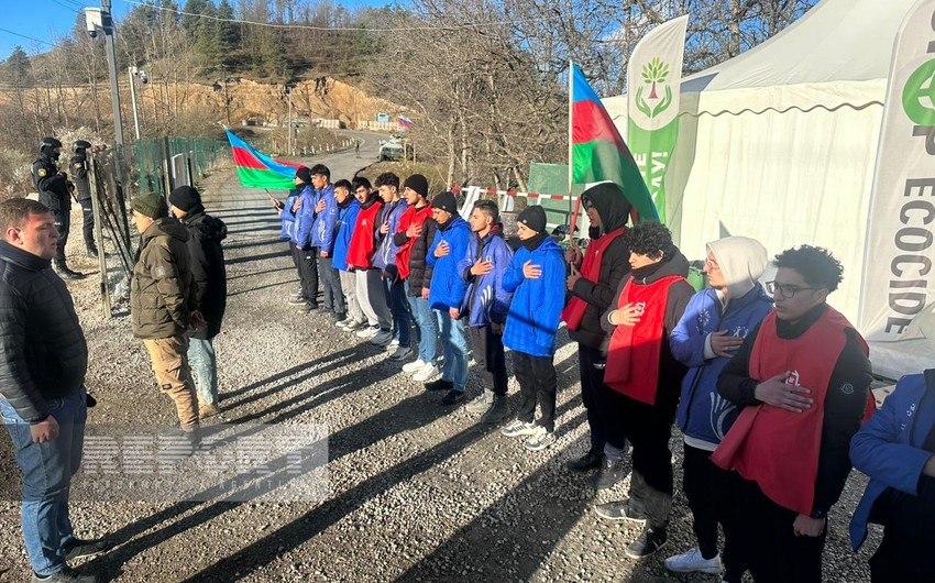 Xankəndi-Laçın yolu: Ekofəalların aksiyası 123 gündür yüksək fəallıqla davam edir