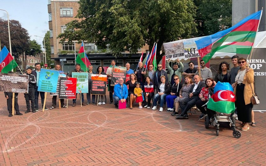 Азербайджанская община в Нидерландах провела акцию в Гааге