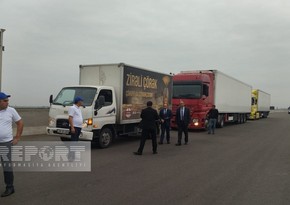 Azerbaijani government sends food cargo to Armenian population living in Karabakh