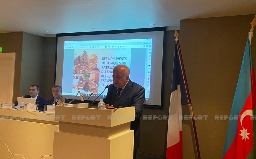 Parisdə Ermənistanda Azərbaycan mədəni irsinin dağıdılmasına həsr edilmiş tədbir keçirilib