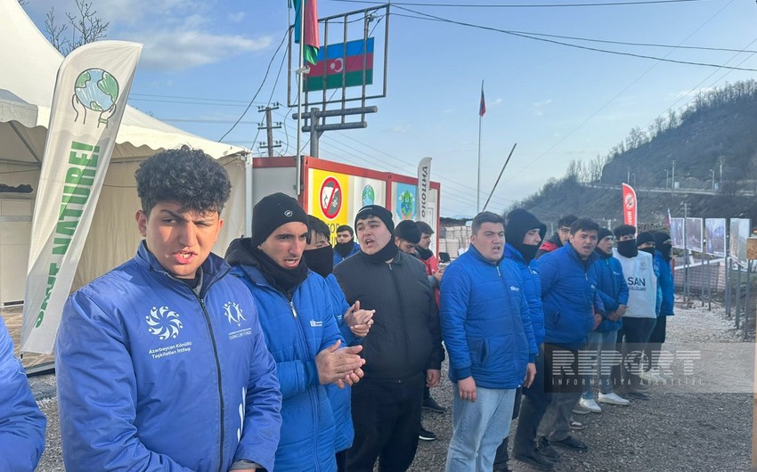 Xankəndi-Laçın yolu: Ekofəalların aksiyası 120 gündür yüksək fəallıqla davam edir