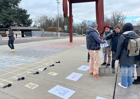Azerbaijanis holding protest in Geneva