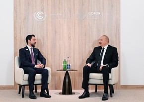 President Ilham Aliyev meets with Crown Prince of Hashemite Kingdom of Jordan