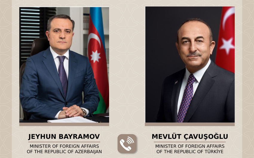 Jeyhun Bayramov holds phone conversation with Turkish FM