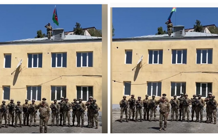 State Flag of Azerbaijan raised in Lachin, general reports to President - VIDEO