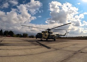 Azərbaycanın hərbi helikopterləri şərti hava kəşfiyyatı aparıblar 