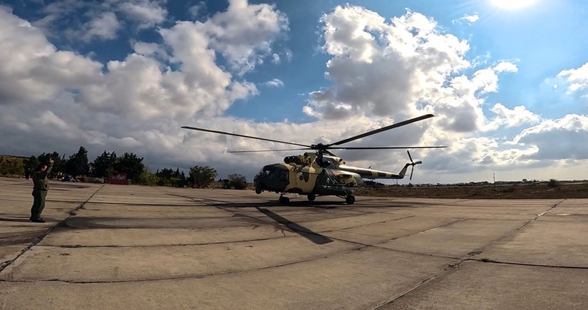 Azerbaijan Air Force’s helicopter units conduct training flights