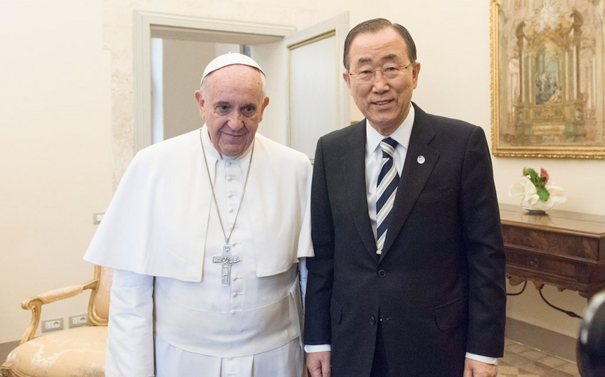 Генсек ООН провел встречу с Папой Римским Франциском