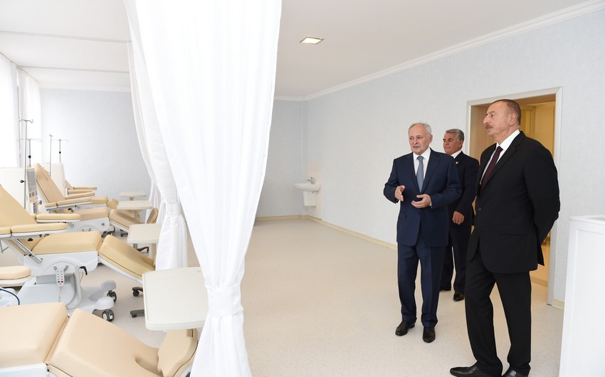 President of Azerbaijan viewed Bilasuvar Central District Hospital after major overhaul