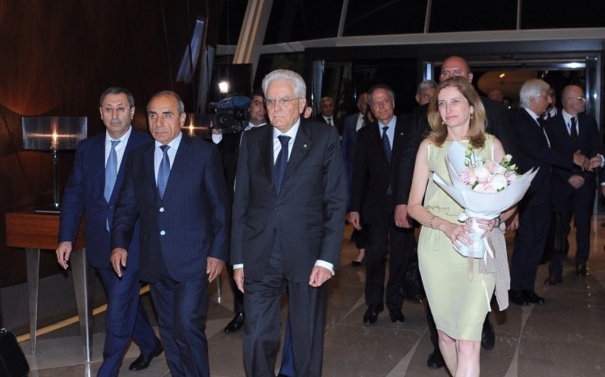 Президент Италии прибыл с официальным визитом в Азербайджан