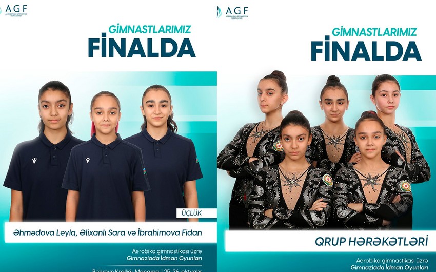 Azərbaycan gimnastları Gimnaziadada finala vəsiqə qazanıblar