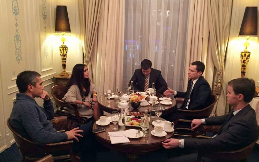 Vice-president of Heydar Aliyev Foundation Leyla Aliyeva meets head of Russian Federal Agency for Youth Affairs