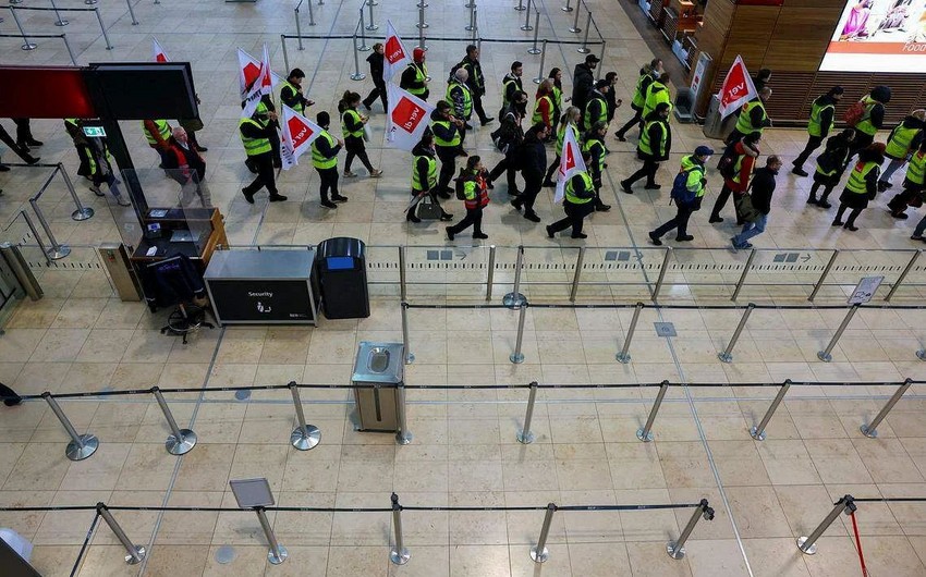 Забастовка работников аэропортов нарушила авиасообщение в Германии