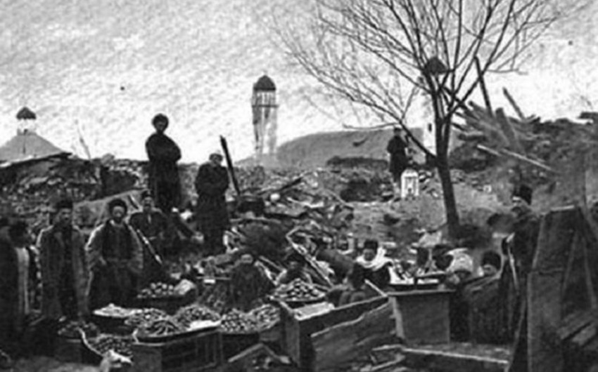 351 год со дня страшного землетрясения в Шамахе,  в результате которого погибли 80 000 человек