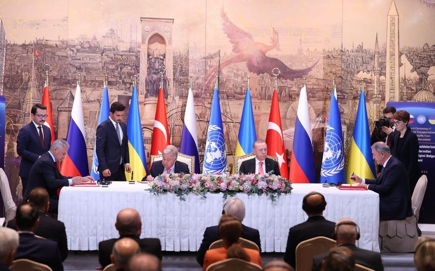 Azerbaijan welcomes signing of grain export deal between Ukraine, Turkiye and Russia