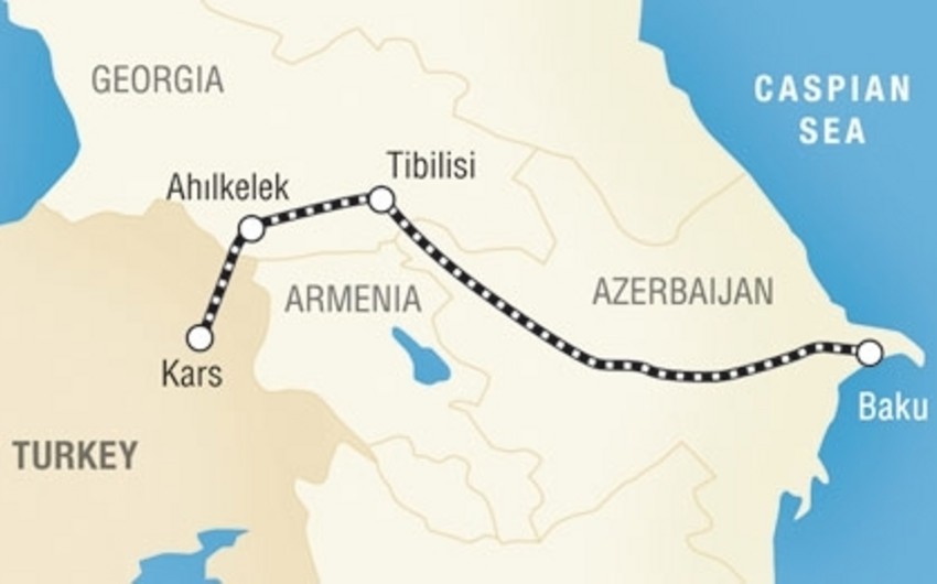 Construction of Baku-Tbilisi-Kars railway to be completed in 2016