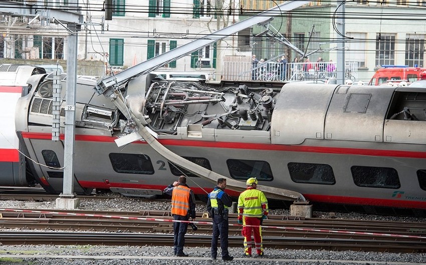 German high-speed train derails in Switzerland