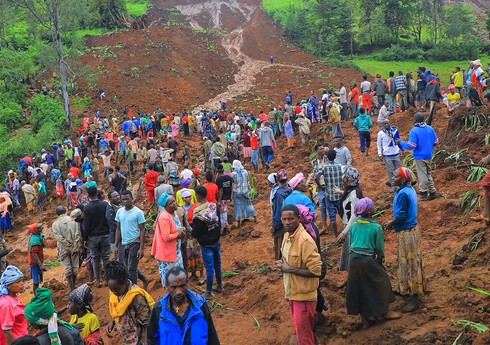 На юге Эфиопии при сходе оползня погибли 11 человек